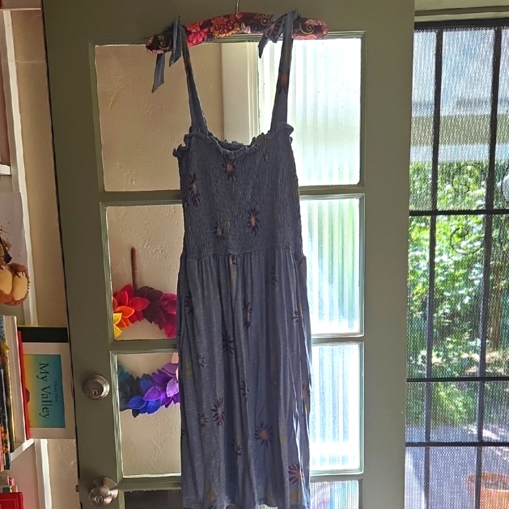 Toad&Co Textured Blue Dress